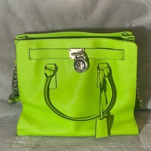 Michael Kors Large Hamilton Lime Green